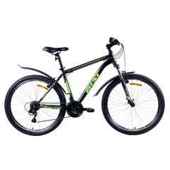 Велосипед AIST Quest 26 (черно-зеленый), Цвет: черный, Размер рамы: 16"