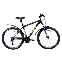 Велосипед AIST Quest 26 (черно-зеленый), Цвет: черный, Размер рамы: 18"