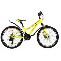 Велосипед AIST Rosy Junior 2.1 24  (желтый), Цвет: жёлтый, Размер рамы: 14"