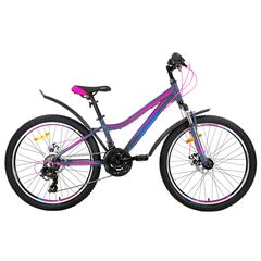 Велосипед AIST Rosy Junior 2.1 24  (серый), Цвет: серый, Размер рамы: 14"