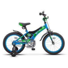 Детский велосипед Stels Jet 14" (голубой/зелёный), Цвет: голубой, Размер рамы: 8,5"