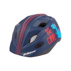 Детский шлем Polisport S JUNIOR PREMIUM BE COOL (синий/красный), Цвет: синий, Размер: 52-56