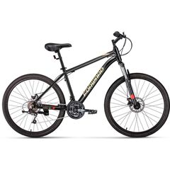 Велосипед Forward HARDI 26 2.0 D (черный/желтый), Цвет: черный, Размер рамы: 18"