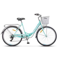 Складной велосипед Stels Pilot 850 26" (Изумрудный), Цвет: голубой, Размер рамы: 19"