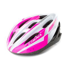 Шлем велосипедный Cigna WT-040 (чёрный/розовый/белый)
