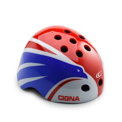 Шлем велосипедный Cigna WT-025 (белый/красный/синий), Цвет: красный, Размер: 54-57