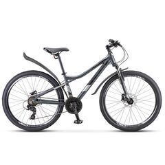 Велосипед Stels Navigator 610 D 26" (антрацит), Цвет: черный, Размер рамы: 14"