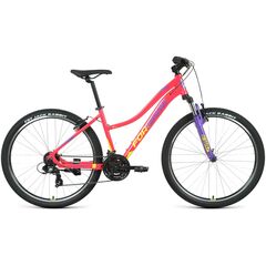 Велосипед Forward JADE 27.5 1.0 (розовый/желтый), Цвет: розовый, Размер рамы: 16,5"