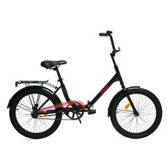 Велосипед Aist Smart 20 1.1 20 (чёрный/красный), Цвет: красный, Размер рамы: 20"