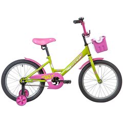 Велосипед Novatrack Twist 18" (зелёный/розовый), Цвет: зелёный