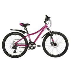 Велосипед Novatrack Katrina 21.D 24" (розовый металлик)