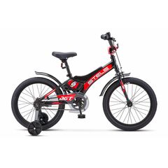 Детский велосипед Stels Jet 18" Z010 (черный), Цвет: черный, Размер рамы: 10"