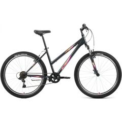 Велосипед Forward IRIS 26 1.0 (темно-серый/розовый), Цвет: серый, Размер рамы: 17"