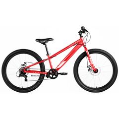 Велосипед Forward SPIKE 24 D (красный/белый), Цвет: красный, Размер рамы: 11"