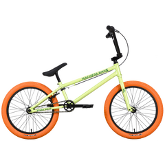 Велосипед Stark'23 Madness BMX 5 (оливковый/зеленый/оранжевый)