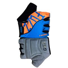 Перчатки FUZZ X-SERIES (голубой-оранжевый), Цвет: голубой, Размер: XXL