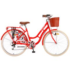 Велосипед Polar Grazia 26 6-sp (ярко-красный), Цвет: розовый