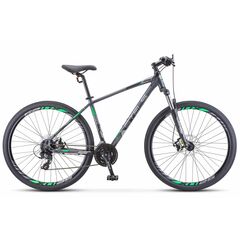 Велосипед Stels Navigator 930 MD 29" (антрацитовый/зеленый), Цвет: графитовый, Размер рамы: 20,5"