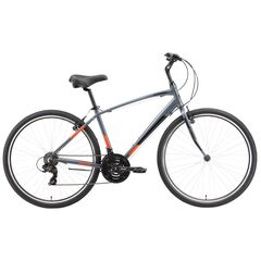Велосипед Stark'23 Terros 28.2 V (серый/черный/оранжевый), Цвет: серый, Размер рамы: 20"