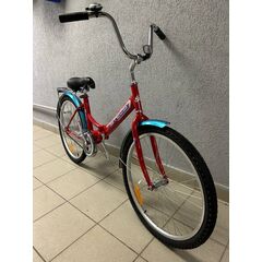 Складной велосипед Stels Pilot 710 24" (красный), Цвет: красный, Размер рамы: 16"