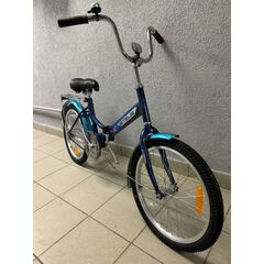 Складной велосипед Stels Pilot 410 20" (синий), Цвет: синий, Размер рамы: 13,5"