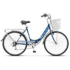 Складной велосипед Stels Pilot 850 26" (Тёмно-синий), Цвет: синий, Размер рамы: 19"