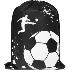 Мешок спортивный PROTECT 555-523 "Футбол" (чёрный), Цвет: белый