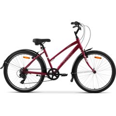 Велосипед AIST Cruiser 1.0 W 26" (вишневый), Цвет: бордовый, Размер рамы: 13,5"