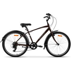 Велосипед AIST Cruiser 1.0 26" (коричневый), Цвет: коричневый, Размер рамы: 18,5"