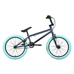 Велосипед Stark'22 Madness BMX 1 (темно-синий/черный/голубой), Цвет: голубой