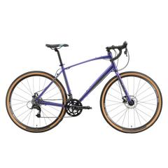 Велосипед Stark'23 Gravel 700.1 D (фиолетовый/черный), Цвет: фиолетовый, Размер рамы: 20"