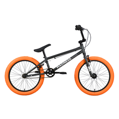 Велосипед Stark'22 Madness BMX 1 (темно-серый/серебристый/оранжевый), Цвет: черный