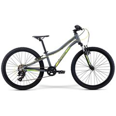 Велосипед Merida Matts J.24 Eco (матовый-серый/зелёно-жёлтый), Цвет: серый
