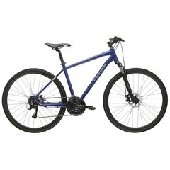 Велосипед KROSS Evado 3.0 M 28 (темно-синий/серебристый матовый), Цвет: синий, Размер рамы: M