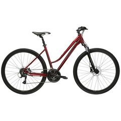 Велосипед KROSS Evado 4.0 D 28 (рубиновый/черный глянец)