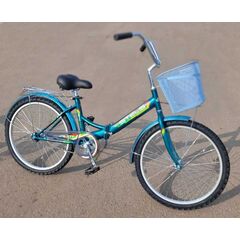 Складной велосипед Stels Pilot 710 24" (морская волна), Цвет: бирюзовый, Размер рамы: 16"