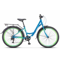Велосипед Stels Miss 4300 V 24" (морской волны), Цвет: синий, Размер рамы: 14"