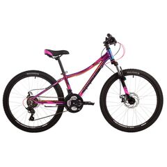 Велосипед Novatrack Katrina 21.D 24" (фиолетовый металлик), Цвет: фиолетовый, Размер рамы: 10"