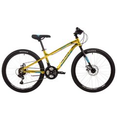 Велосипед Novatrack Prime 18.D new 24" (золотой металлик), Цвет: жёлтый, Размер рамы: 13"