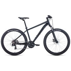 Велосипед Forward APACHE 27,5 2.0 disc (черный матовый/черный), Цвет: черный, Размер рамы: 17"