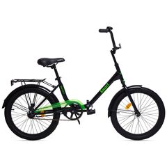 Велосипед Aist Smart 20 1.1 20 (чёрный/зелёный), Цвет: зелёный, Размер рамы: 20"