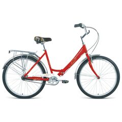 Велосипед Forwad SEVILLA 26 3.0 (красный матовый/белый), Цвет: красный, Размер рамы: 18,5"