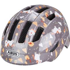 Шлем детский ABUS Smiley 3.0 (серый с лошадками), Цвет: серый, Размер: 45-50