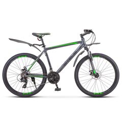 Велосипед Stels Navigator 620 MD 26" (антрацитовый), Цвет: серый, Размер рамы: 14"
