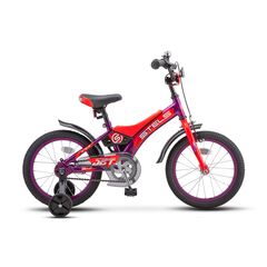Детский велосипед Stels Jet 16" (фиолетовый/оранжевый), Цвет: оранжевый, Размер рамы: 9"
