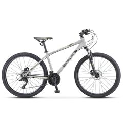 Велосипед Stels Navigator 590 D 26" (серый/салатовый), Цвет: серый, Размер рамы: 18"