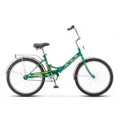 Складной велосипед Stels Pilot 710 24" (зелёный/жёлтый), Цвет: зелёный, Размер рамы: 16"
