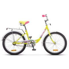 Детский велосипед Stels Pilot 200 Lady 20" (лимонный), Цвет: жёлтый, Размер рамы: 12"