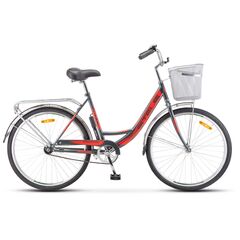 Велосипед Stels Navigator 245 26" (серый/красный), Цвет: серый, Размер рамы: 19"