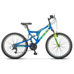 Подростковый велосипед Stels Mustang V 24" (синий), Цвет: синий, Размер рамы: 16"